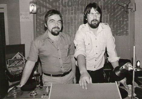 Die Schallplattenunterhalter (DJs) Hans-Joachim Menzel und Roland Abé -1980